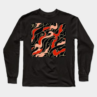 Japanese Patterns. Kelp. Long Sleeve T-Shirt